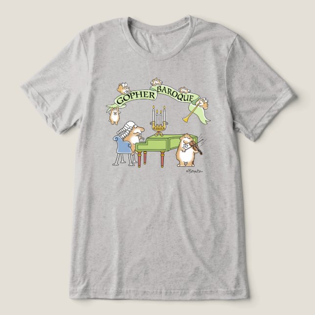 T-shirt En Tri-matière GOPHER BAROQUE par Sandra Boynton (Design Recto)
