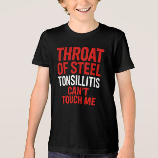 T-shirt En Tri-matière "Gorge d'acier" Tonsillitis Survivor Shirt