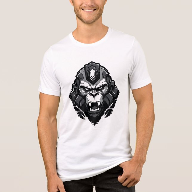 T-shirt En Tri-matière Gorille Cyber (Recto)