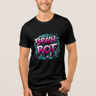 T-shirt En Tri-matière Graffiti de course cérébrale Art de rue Neon