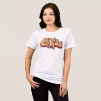 Graffiti moderne froid chocolat brun