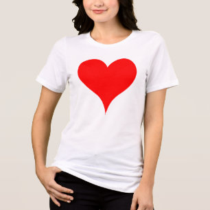 T-shirt En Tri-matière Grand Coeur rouge