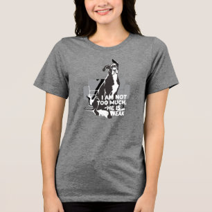 T-shirt En Tri-matière Grand Danois s'amuse avec les filles et le pouvoir
