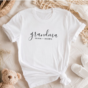 T-shirt En Tri-matière grand-mère Maman moderne Enfants Noms grand-mère