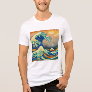 T-shirt En Tri-matière Grande vague, vague au large de Kanagawa v2