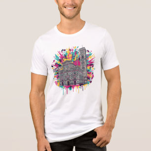 T-shirt En Tri-matière Graphique de la cathédrale de Florence Italie vibr