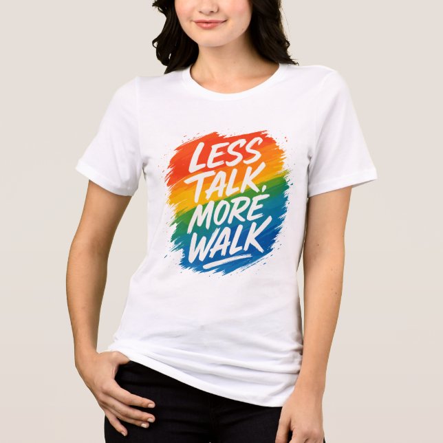 T-shirt En Tri-matière Graphique de motivation vibrant (Recto)
