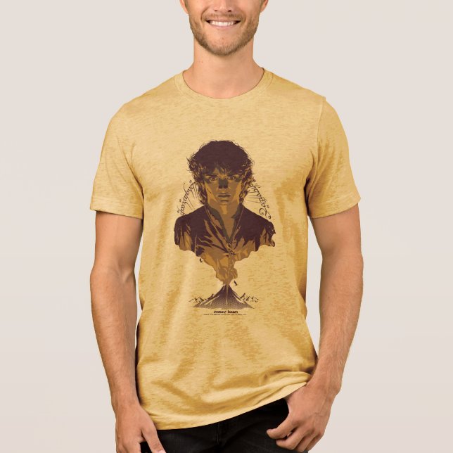 T-shirt En Tri-matière Graphisme de l'inscription Tengwar de FRODO™ MOUNT (Recto)