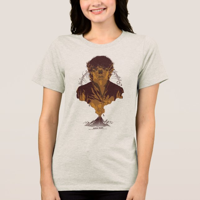 T-shirt En Tri-matière Graphisme de l'inscription Tengwar de FRODO™ MOUNT (Recto)