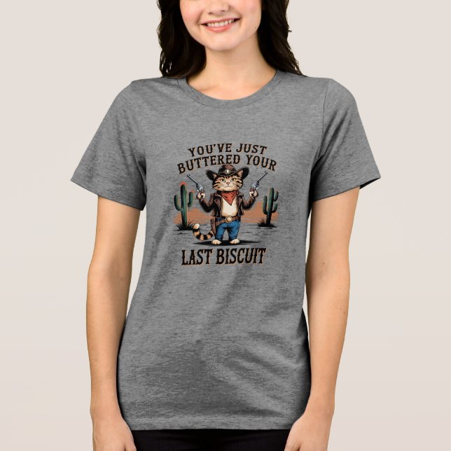 T-shirt En Tri-matière Graphisme drôle - Drôle Humour chat Cat Devis Tri- (Recto)