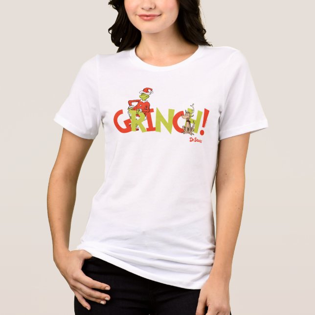 T-shirt En Tri-matière Graphisme du logo du personnage Grinch ! (Recto)