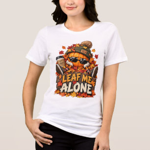 T-shirt En Tri-matière Graphisme personnalisé de citrouille d'automne, la