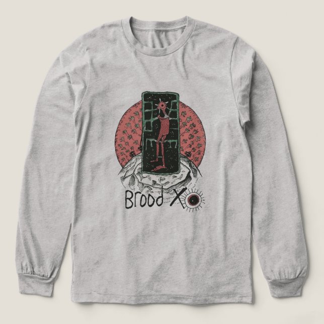 T-shirt En Tri-matière graphisme tordu de couvaison  (Motif devant)