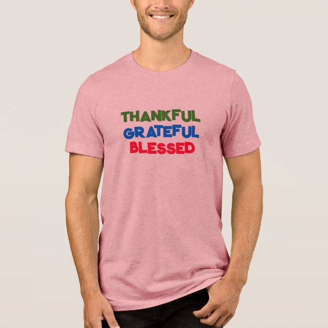 T-shirt En Tri-matière Gratuit pour chaque jour - Plein de Gratitude T-Sh (Recto)