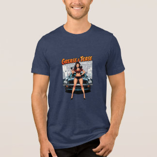 T-shirt En Tri-matière Grease & Tease – Hot Rod Pin-Up Girl