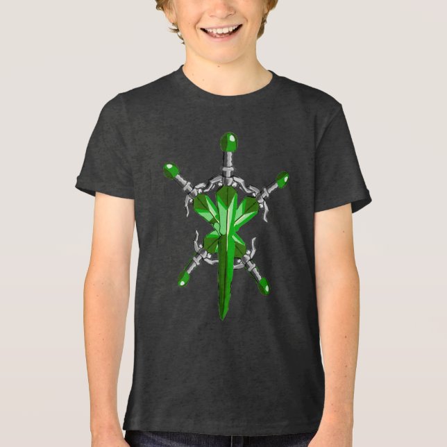 T-shirt En Tri-matière Green Energy Burst Fantasy Sword (Recto)