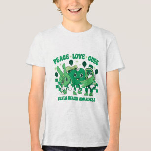 T-shirt En Tri-matière Green Ribbon Survivante Super en santé mentale
