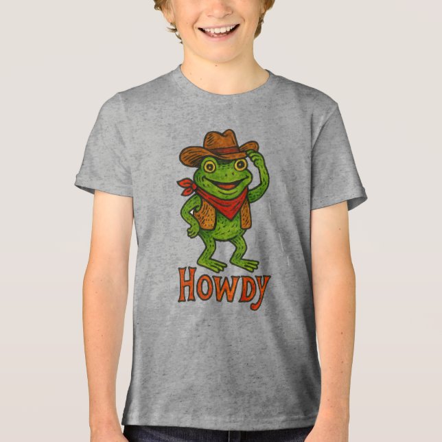 T-shirt En Tri-matière Grenouille Howdy (Recto)