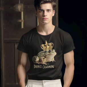 T-shirt En Tri-matière Grenouille portant une couronne royale Prince Char