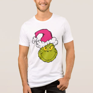 T-shirt En Tri-matière Grinch avec chapeau de Père Noël rose