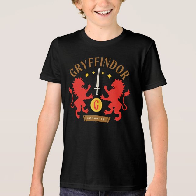 T-shirt En Tri-matière GRYFFINDOR™ House Double Lion Sword Graphic (Recto)