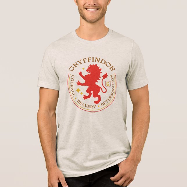 T-shirt En Tri-matière GRYFFINDOR™ Red Lion House Pride Badge (Recto)