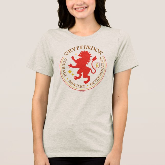 T-shirt En Tri-matière GRYFFINDOR™ Red Lion House Pride Badge (Recto)
