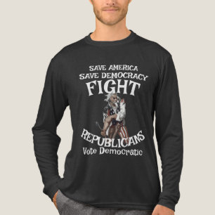 T-SHIRT EN TRI-MATIÈRE GUERRE PAR DRONE DHS CBP ICE TSA MISSILE IRAN RUSS