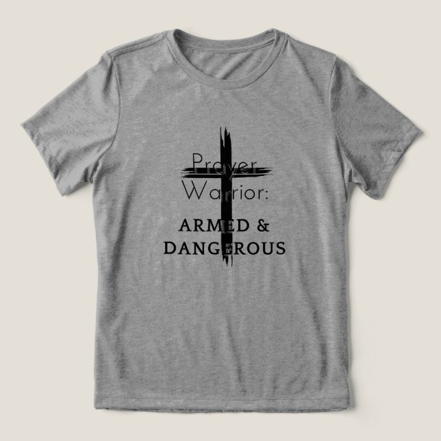 T-shirt En Tri-matière Guerrier de prière (Design Recto)