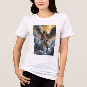 T-shirt En Tri-matière Guerrier d'or de l'Archange Michel du Ciel