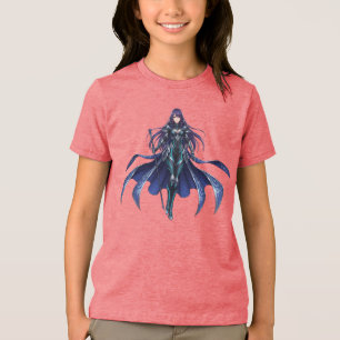 T-shirt En Tri-matière Guerrière de l'Ombre Anime Princesse Bataille Fant