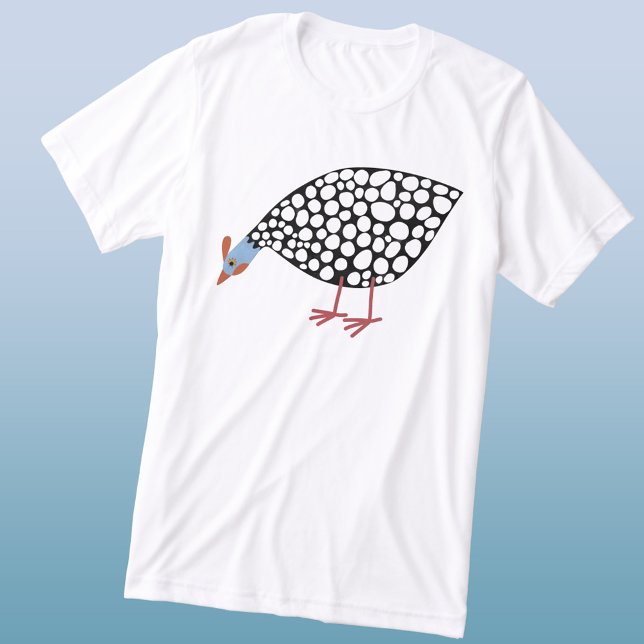 T-shirt En Tri-matière Guinée Fowl (Fun Guineafowl bird triblend t-shirt)