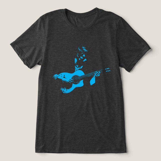 T-shirt En Tri-matière Guitare (Design Recto)