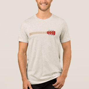 T-shirt En Tri-matière Guitare acoustique avoine cou