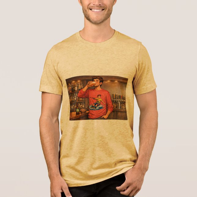T-shirt En Tri-matière Guy having an IPA with a wakeboard shirt (Recto)