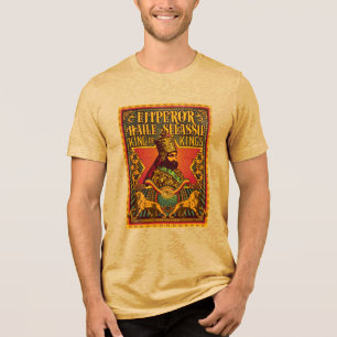 T-shirt En Tri-matière Haile Selassie I SAI Jah Rastafari Rasta Jah Bénis