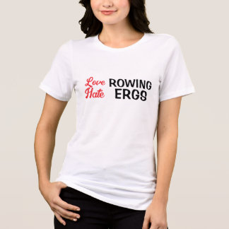 T-shirt En Tri-matière Haine des Ergs Amour pour l'Aviron Humour de Rameu