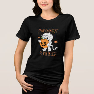 T-shirt En Tri-matière Halloween éffrayant - Vibes Citrouille & Fantômes"