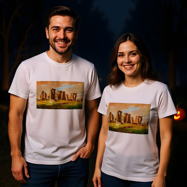 T-shirt En Tri-matière Halloween Ghosts At Glastonbury Painting Design (Créateur téléchargé)