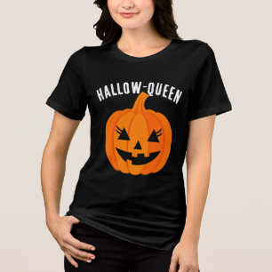 T-shirt En Tri-matière Halloween Hallow-Queen Jack-O-Lantern Custom