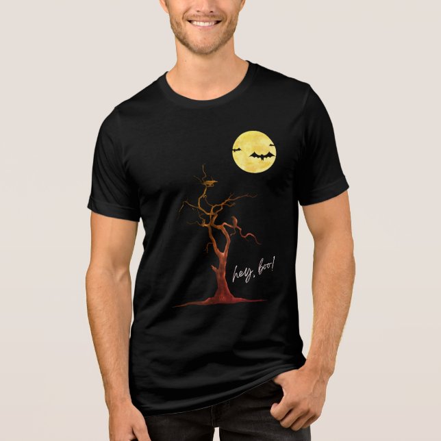 T-shirt En Tri-matière Halloween (Hey Boo) (Recto)