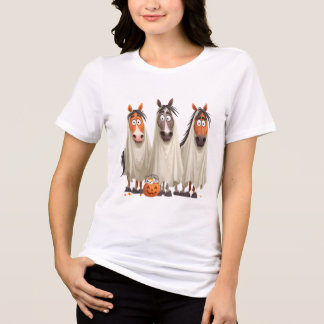 T-shirt En Tri-matière Halloween-Horse-Ghost-Clipart