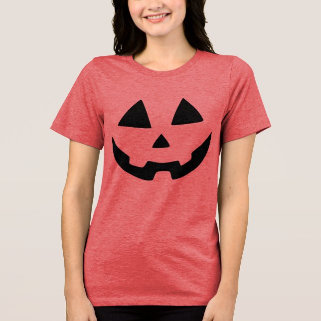 T-shirt En Tri-matière Halloween Jack-O-Lantern (Recto)