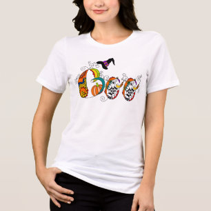 T-shirt En Tri-matière Halloween moderne coloré Artsy Boo