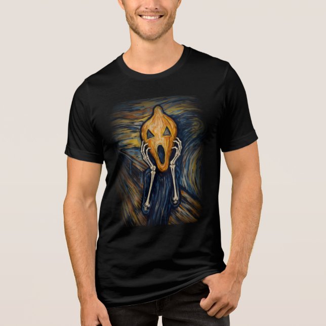 T-shirt En Tri-matière Halloween Pumpkin Scream (Recto)