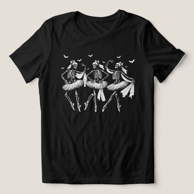 T-shirt En Tri-matière Halloween Skeleton Dancers (Design Recto)