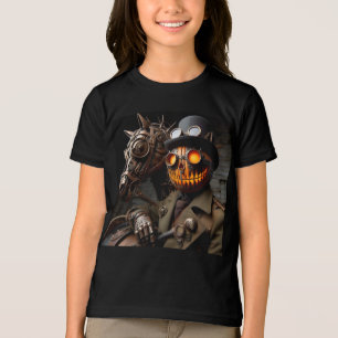 T-shirt En Tri-matière Halloween Steampunk Jack-O-Lantern Horseman