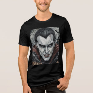 T-shirt En Tri-matière Halloween, Vampire assoiffé, Champ de citrouilles 