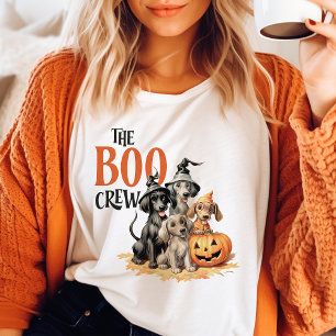 T-shirt En Tri-matière Halloween Vintage de l'équipage Boo