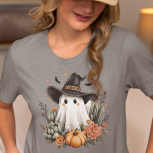 T-shirt En Tri-matière Halloween western Cowboy Ghost